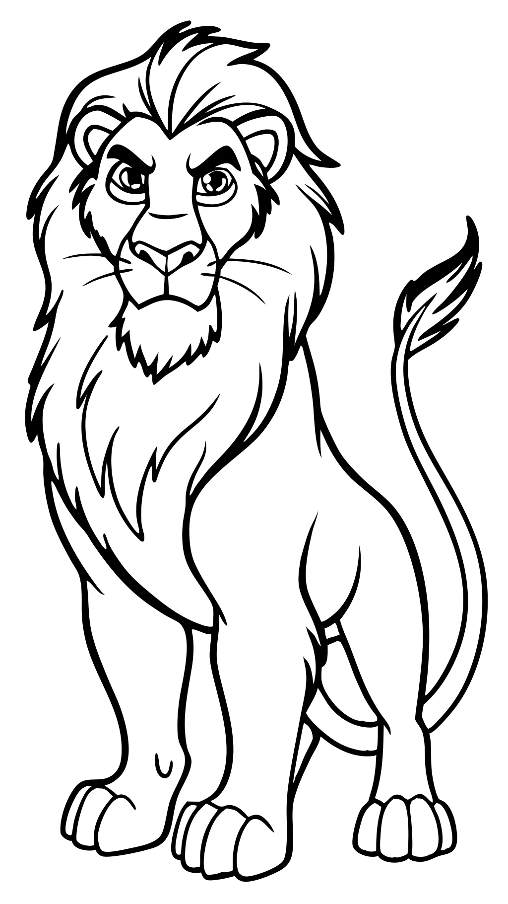 coloriage de scar lion king